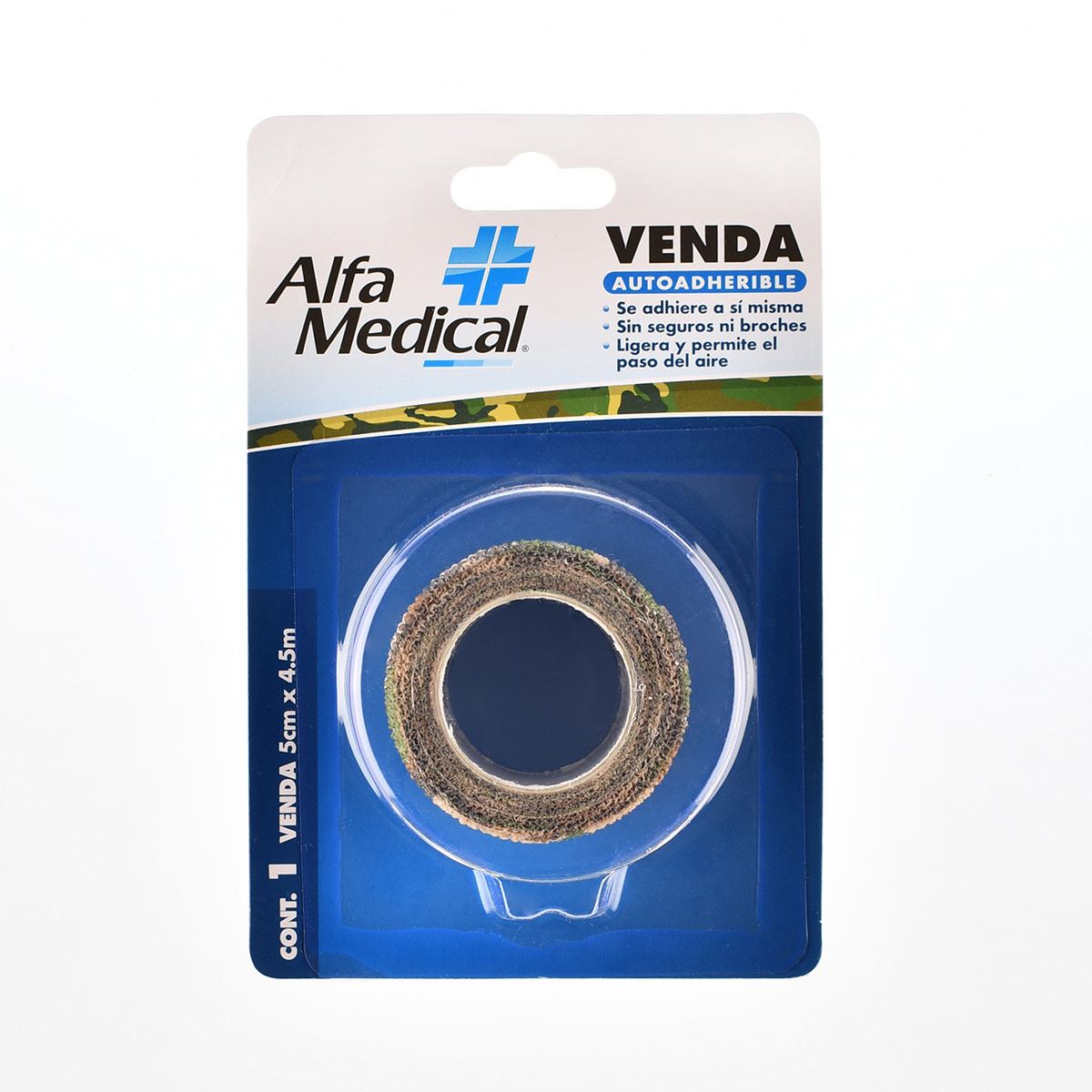 Venda alfa med adh camu 5cmx4.5m n