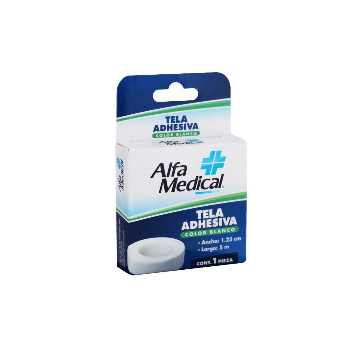 Tela Adhesiva/Blanca 1.25cm X 5 M