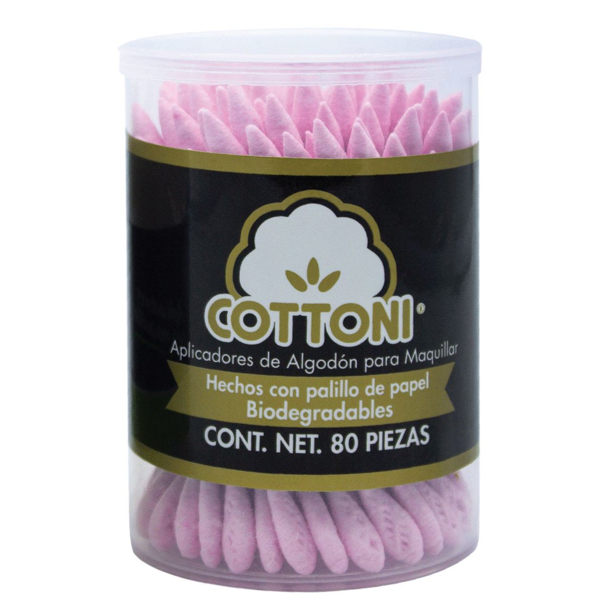 Aplicadores de Algodón Cottoni para Mujeres Caja con 80 Piezas