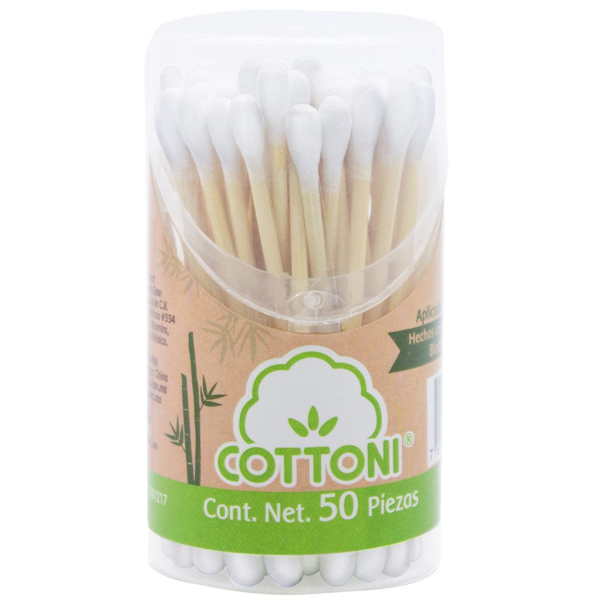 Aplicadores de Algodón Cottoni Caja con 50 Piezas
