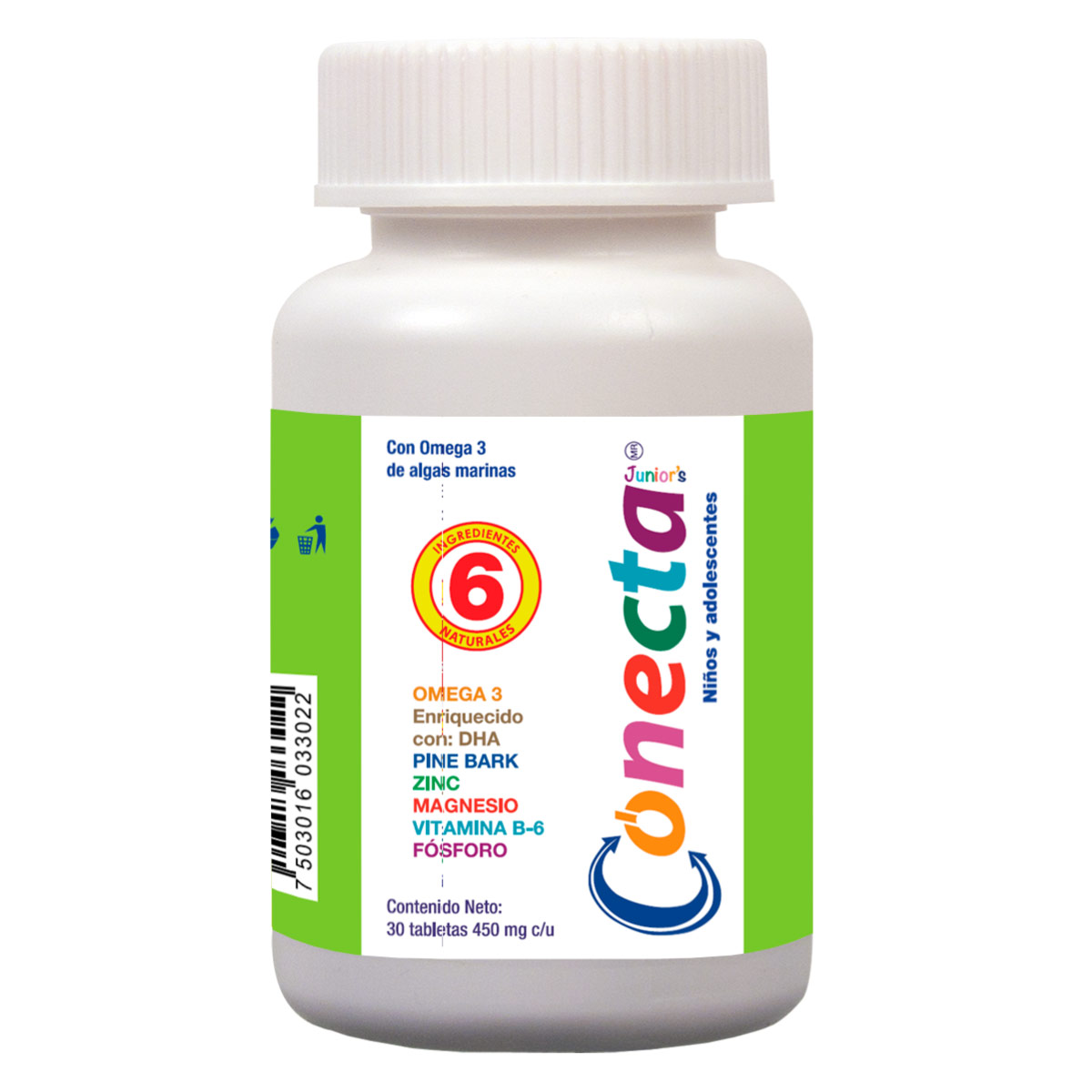 Conecta Junior S 450mg 30 Tabletas