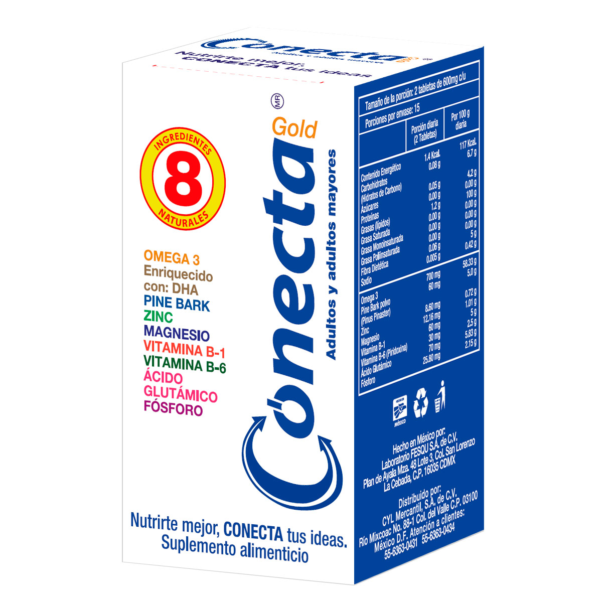 Conecta Gold 600mg 30 tabletas