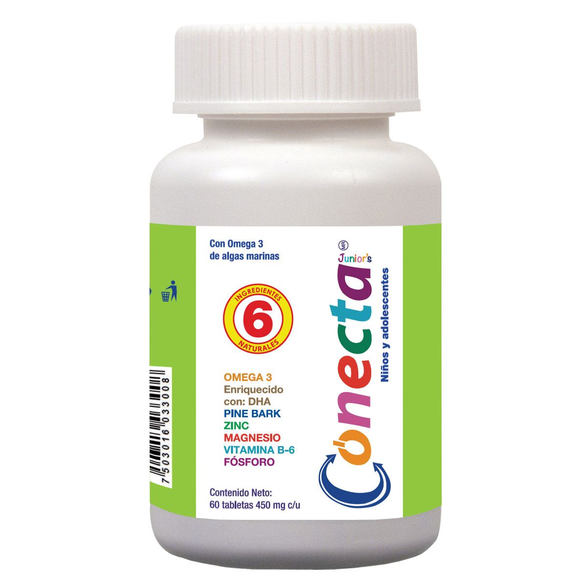 Conecta Junior's 60 Tabletas 450 Mg c/u