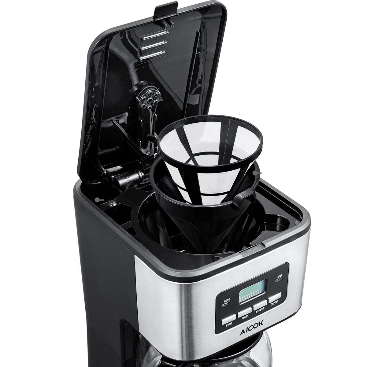 Cafetera digital programable 12 tazas (1.5 litros) Aicok