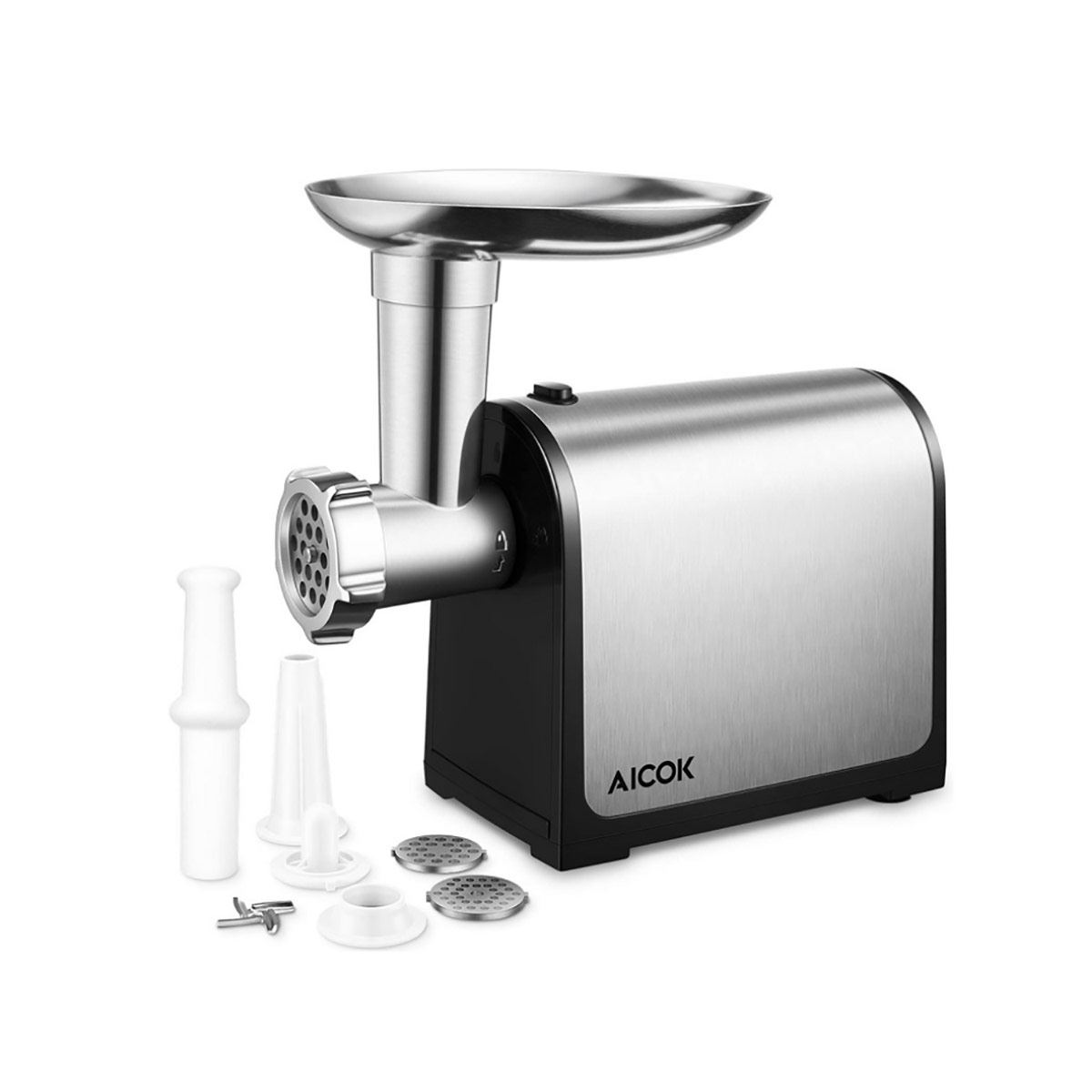 Molino de carne cuchillas de acero inoxidable Aicok
