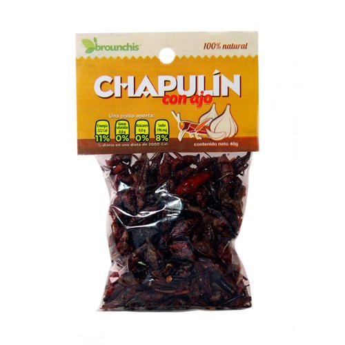 Bolsa de Chapulín con Ajo Brounchis 40 g
