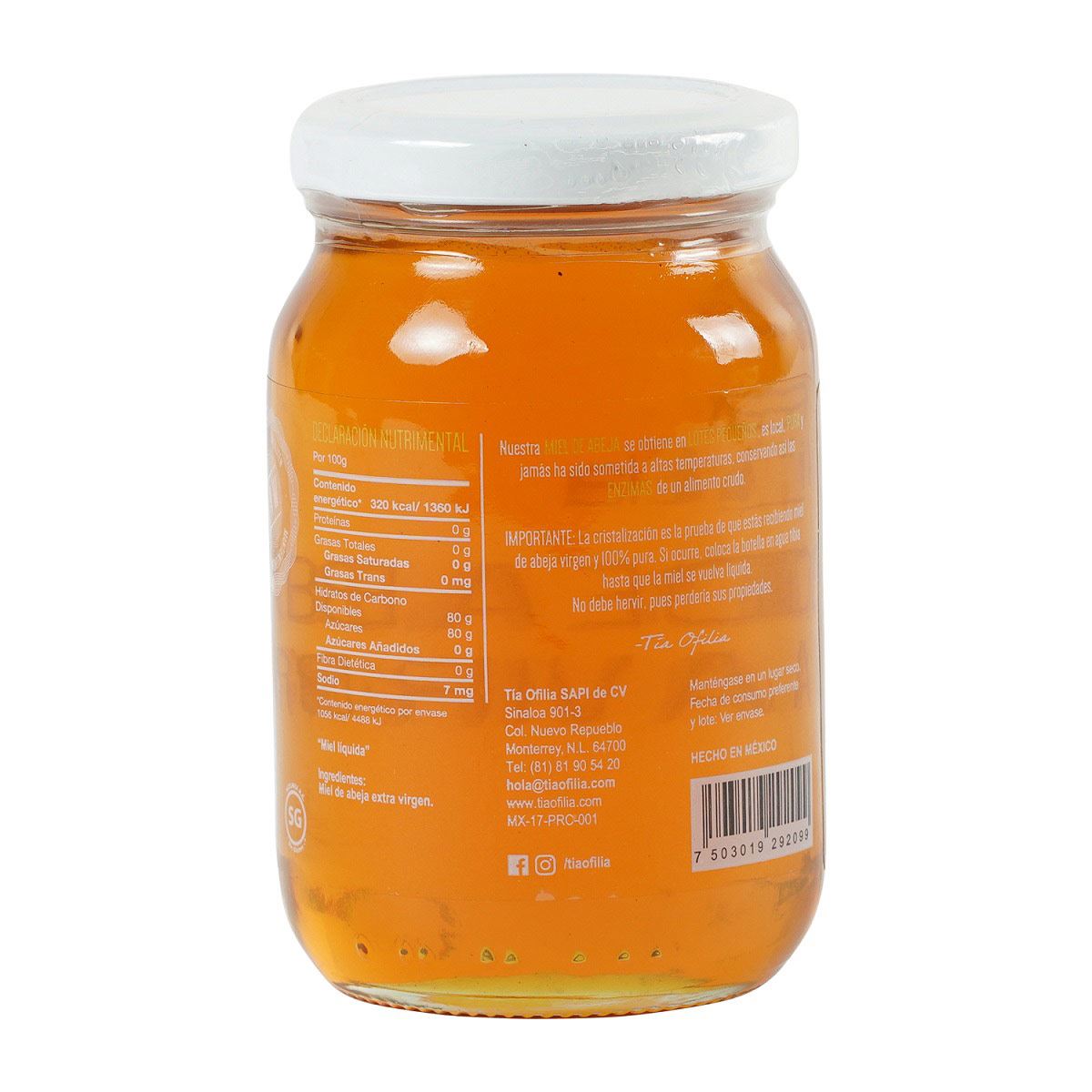 Miel De Abeja Extra Vírgen Raw 330 Grs