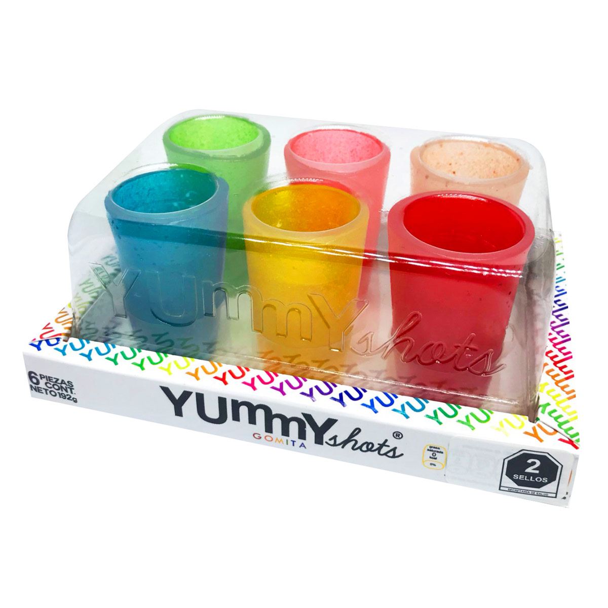 Yummy shots 6PACK GOMITA ARCOIRIS