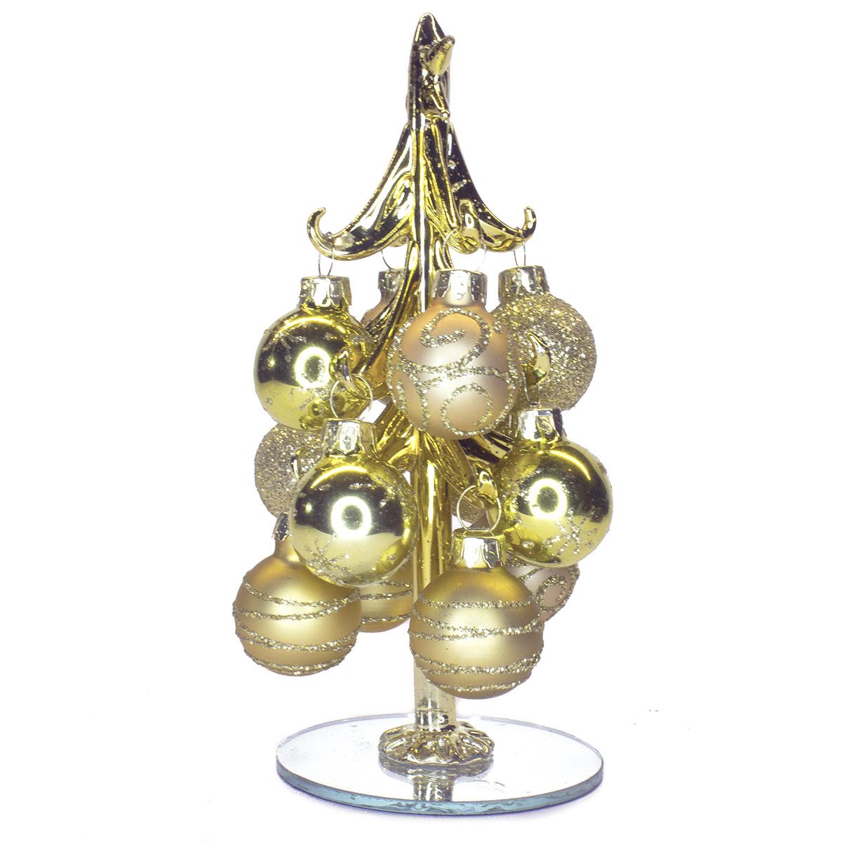 Árbol navideño esferas doradas