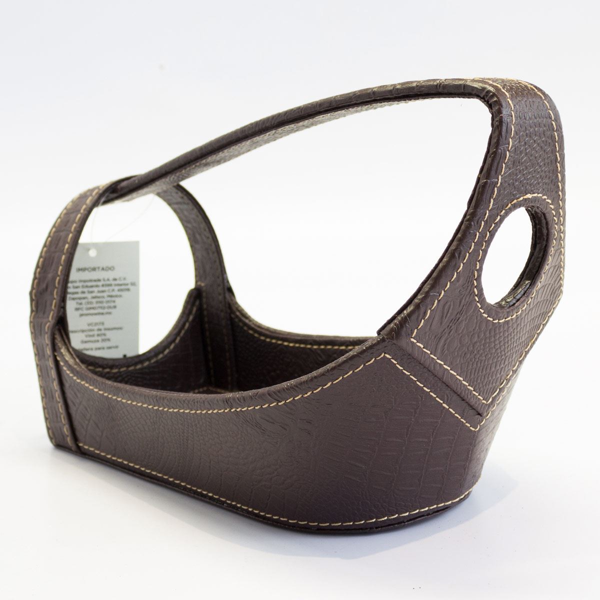 Servicio de Vino de Piel Color Café