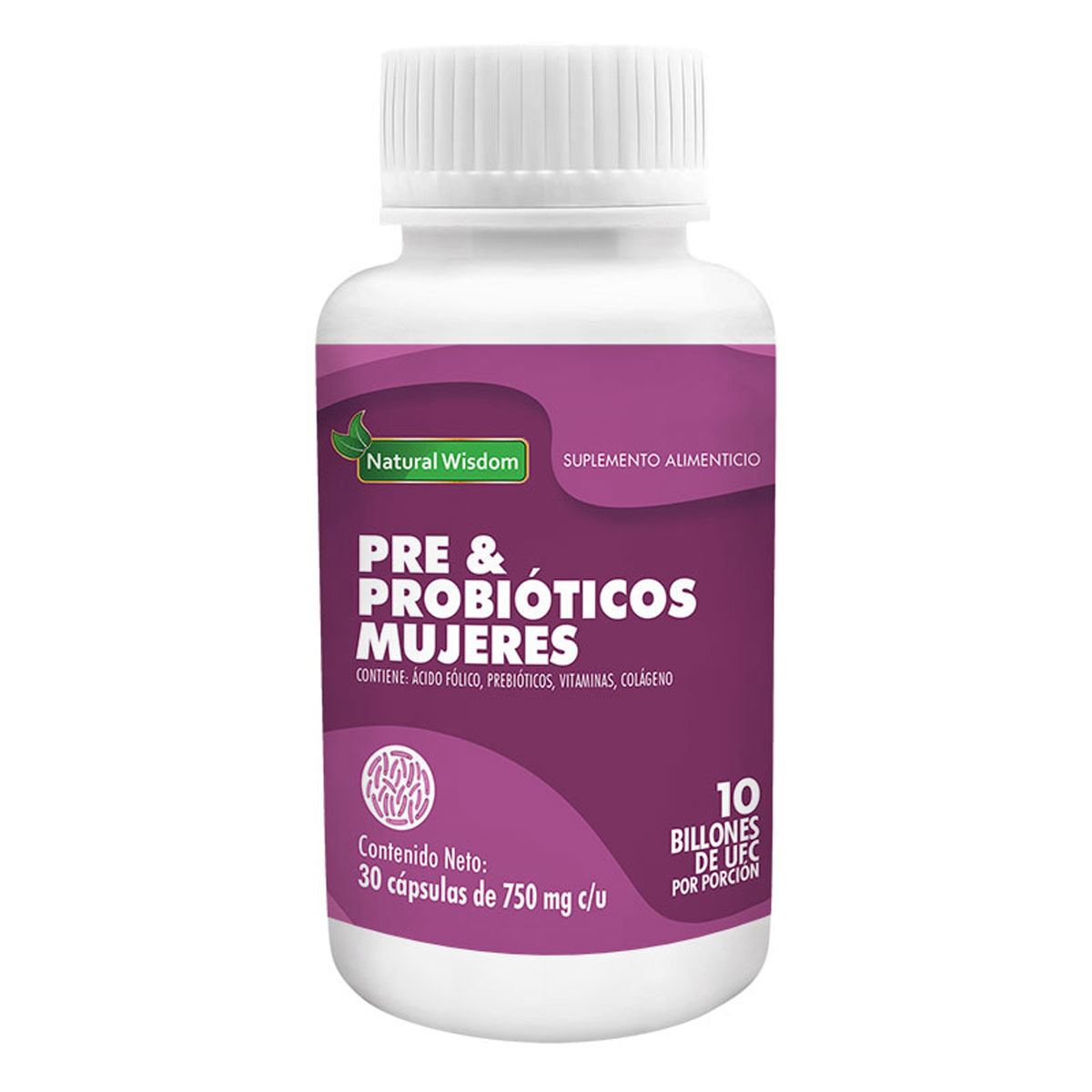 Probióticos Mujer 30 Caps Natural Wisdom Suplemento Alimenticio
