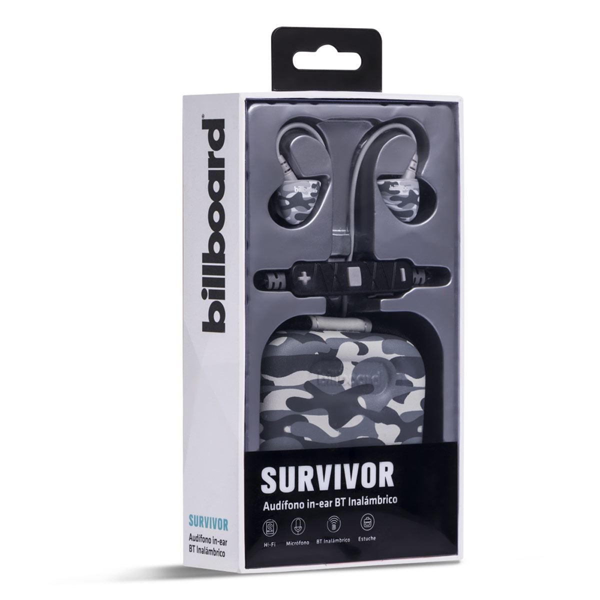 Audífonos Billboard Survivor Bluetooth Gris