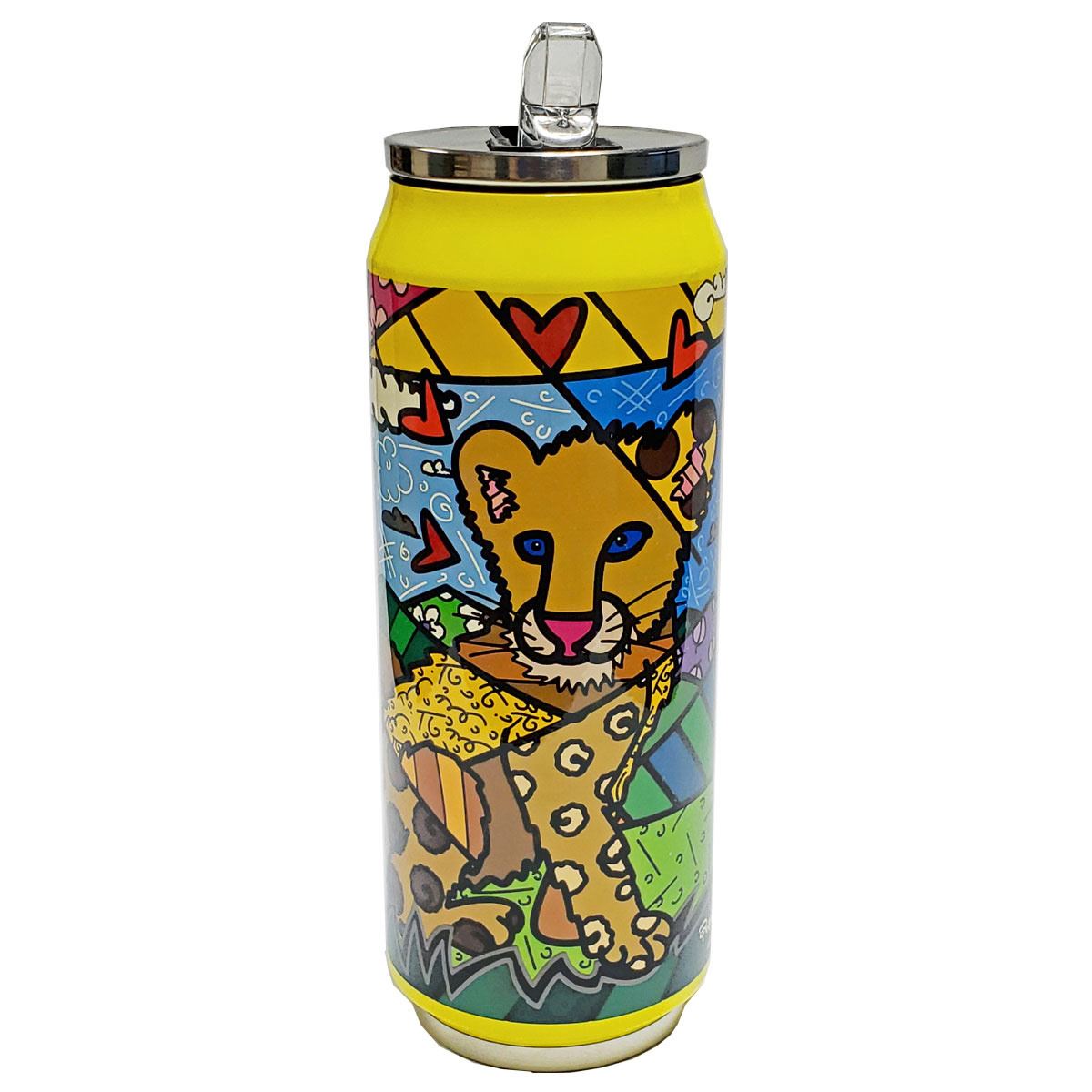Termo, vaso térmico de acero inoxidable 500 ml Romero Britto León
