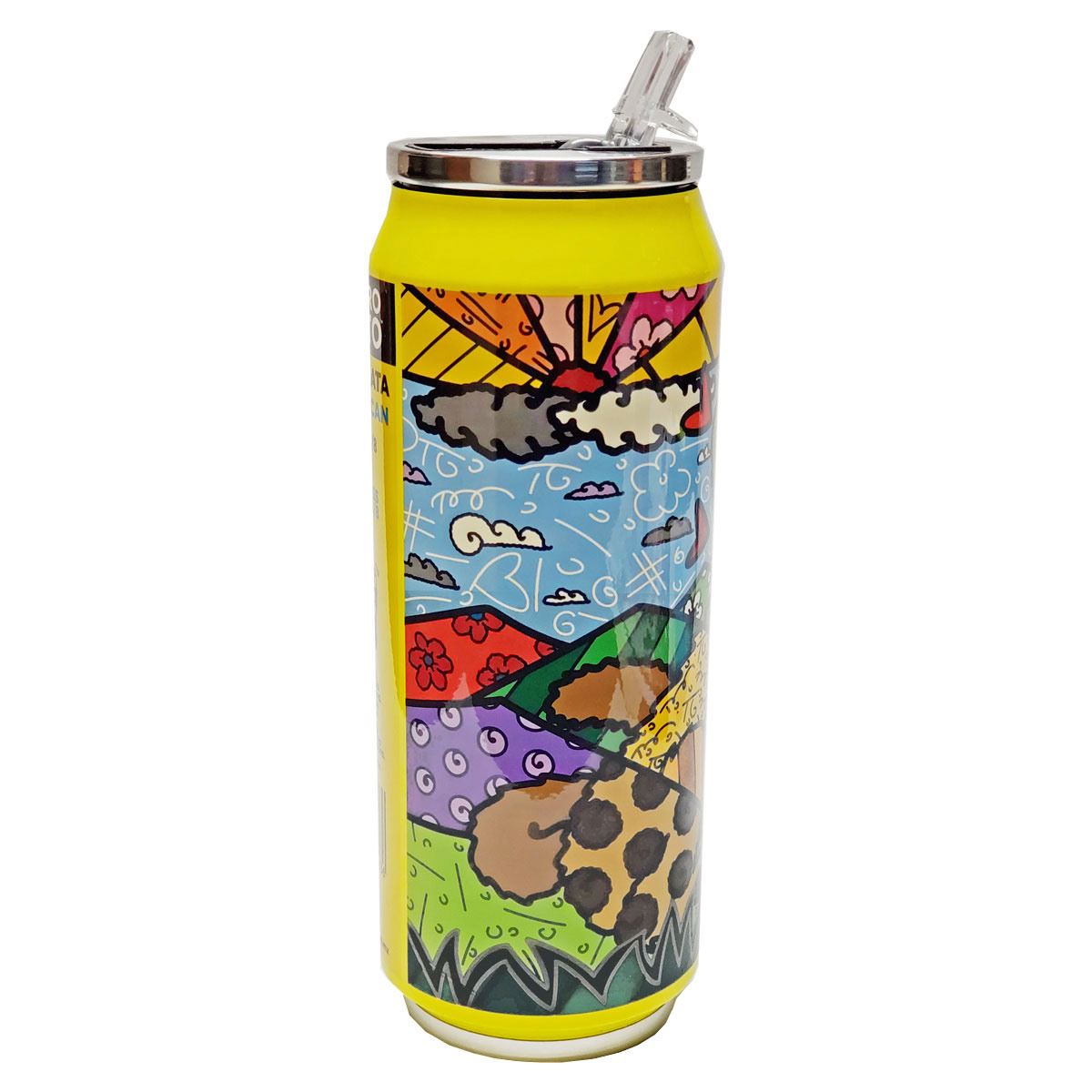 Termo, vaso térmico de acero inoxidable 500 ml Romero Britto León