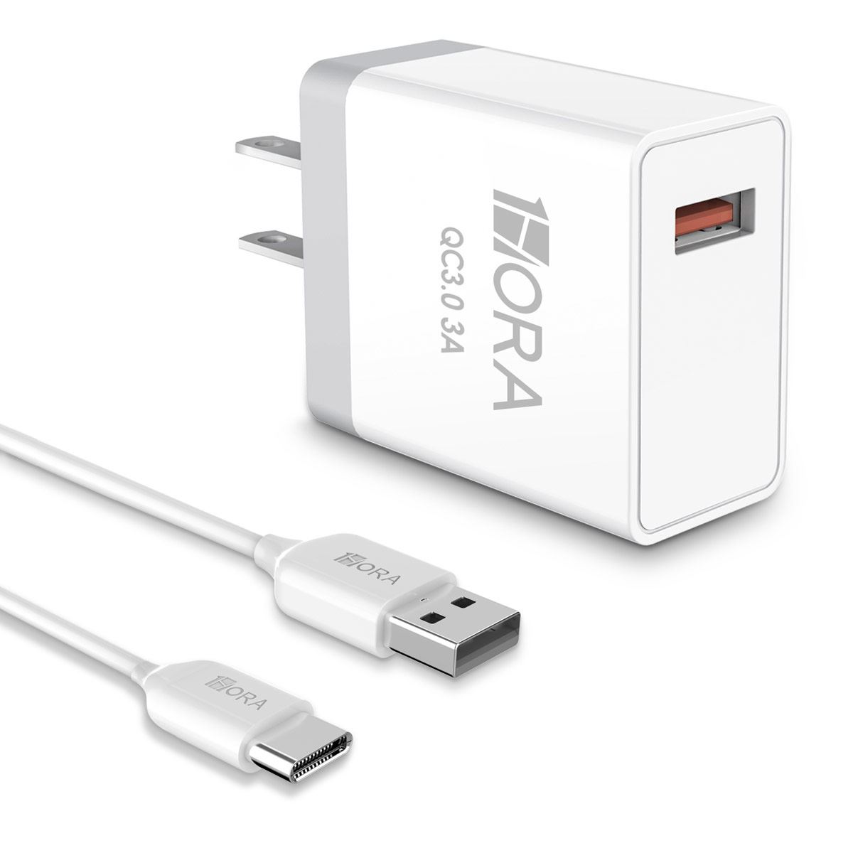 Cargador Cubo y Cable Tipo C Turbo 3A 1 Hora