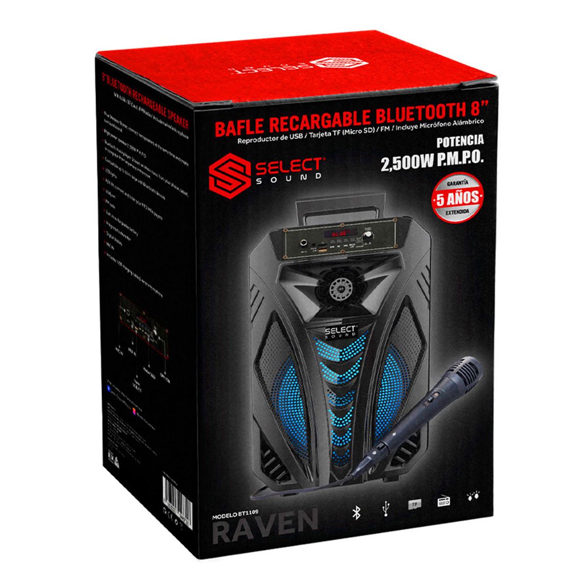 Bocina Select Sound Raven Negra