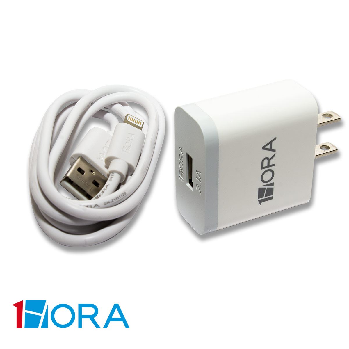 Cargador Cubo y Cable iPhone 2.1A 1 Hora