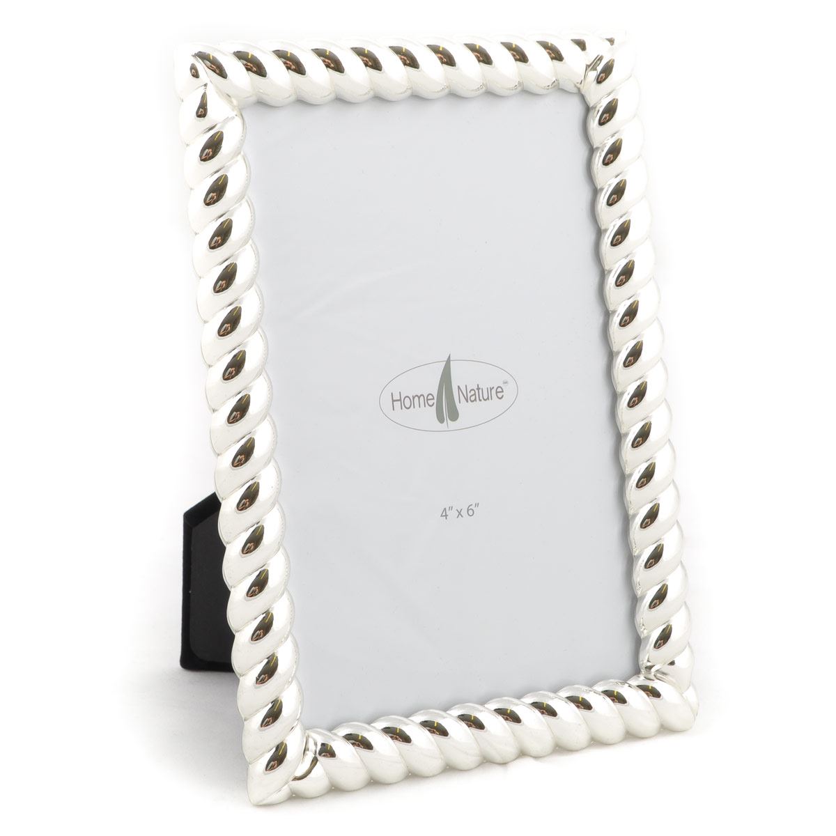 Portarretrato de metal marco plateado brillante 4*6