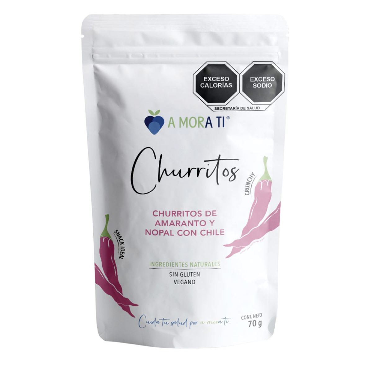 Churritos Enchilados de Amaranto con Nopal 70g