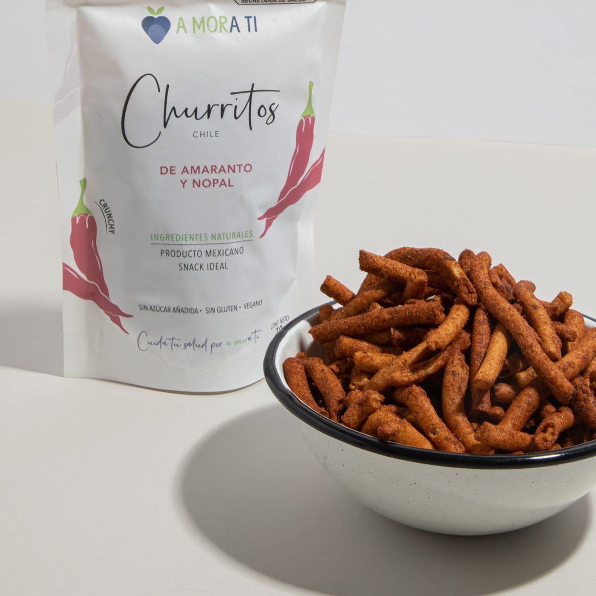 Churritos Enchilados de Amaranto con Nopal 70g