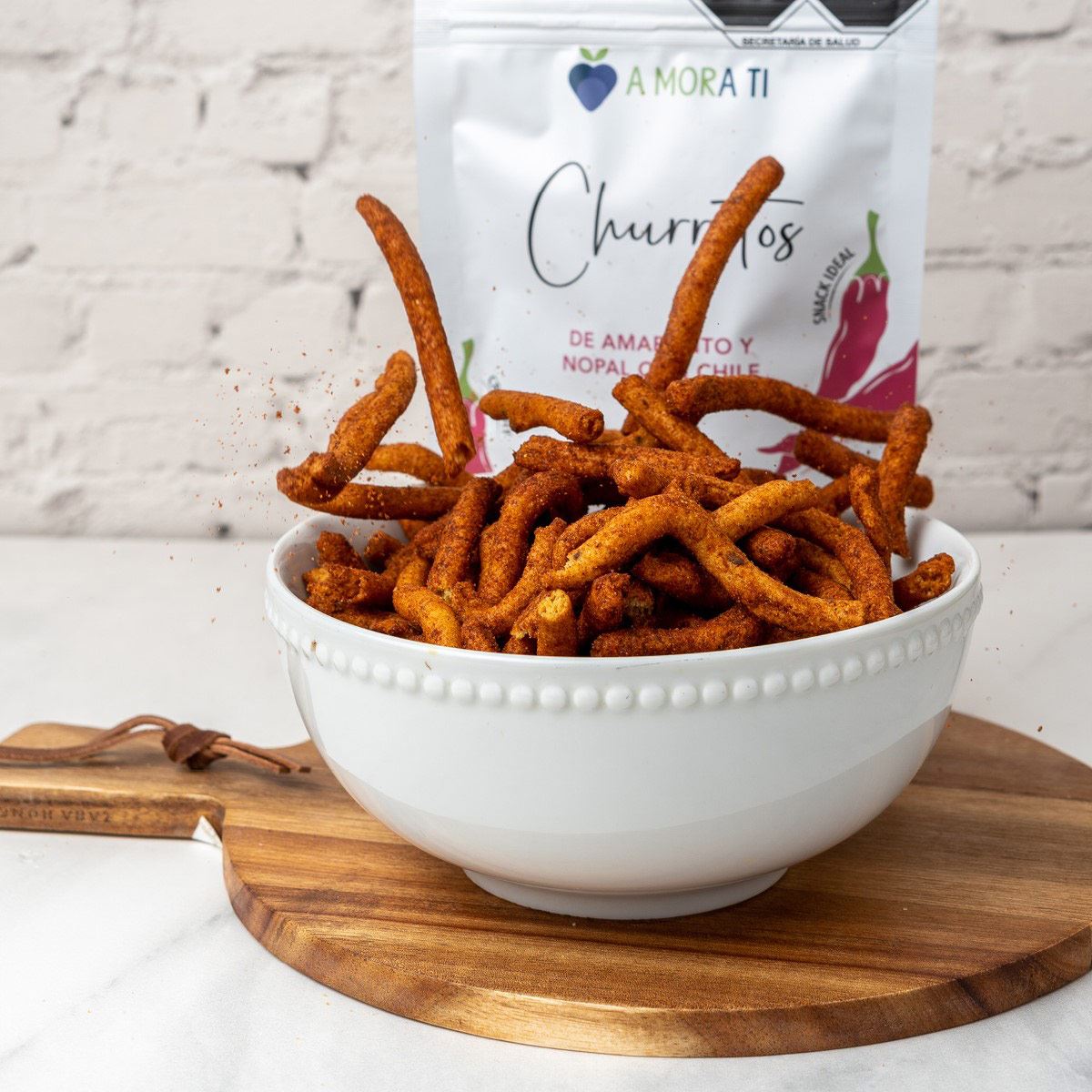 Churritos Enchilados de Amaranto con Nopal 70g