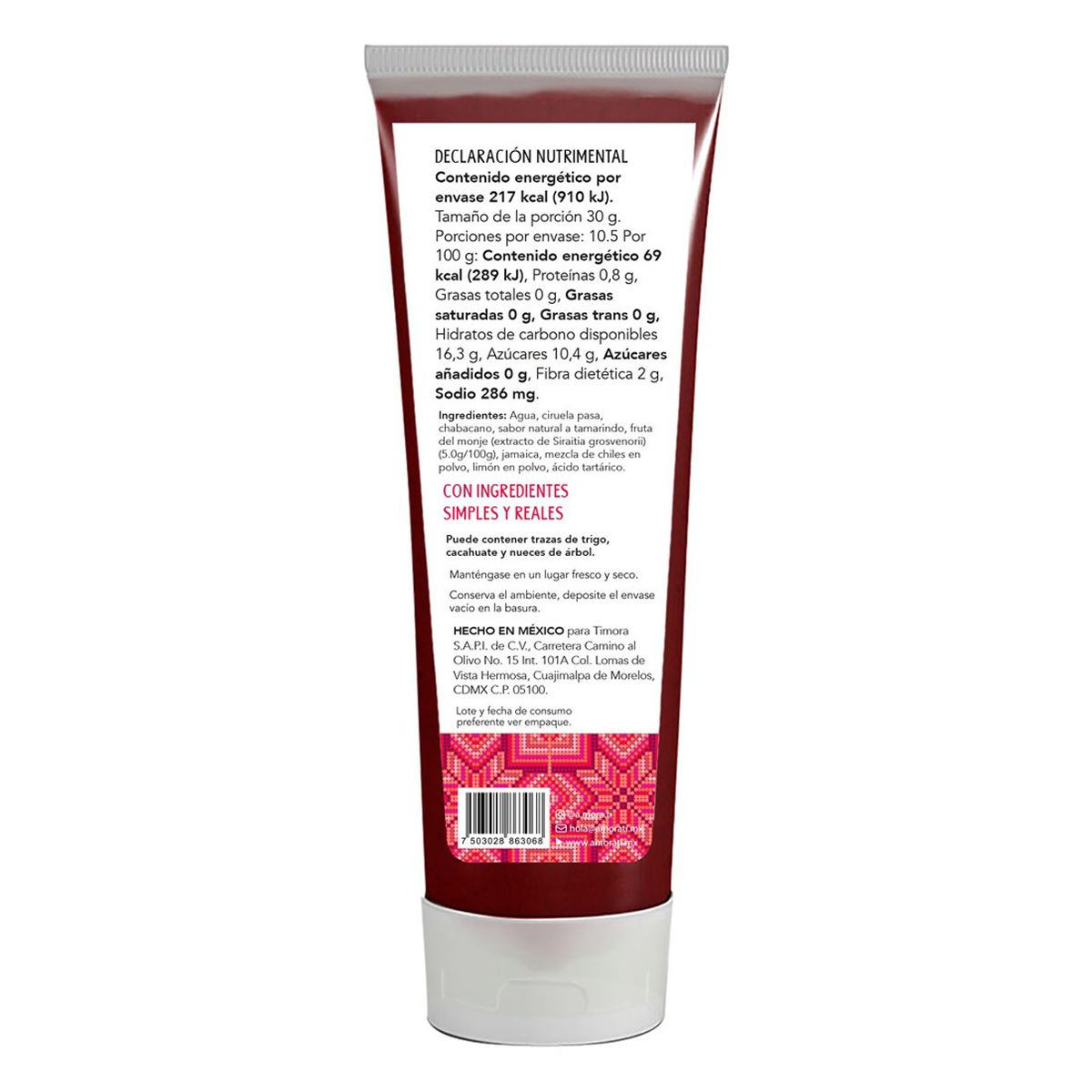 Chamoy de fruta natural, fruta del monje 315g