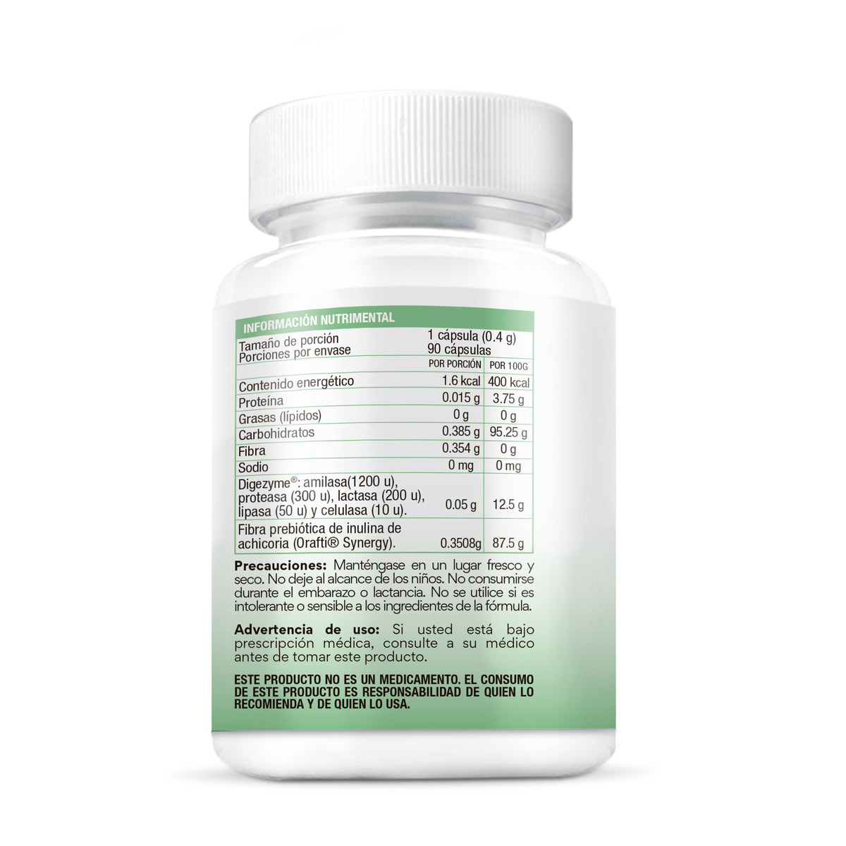 Enzimas Digezyme + Prebióticos 90 Cápsulas