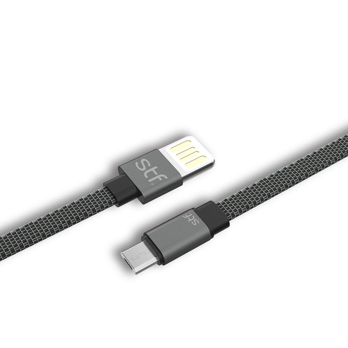 Cable USB Micro USB Carga Ultra Rápida 1M Gris Negro