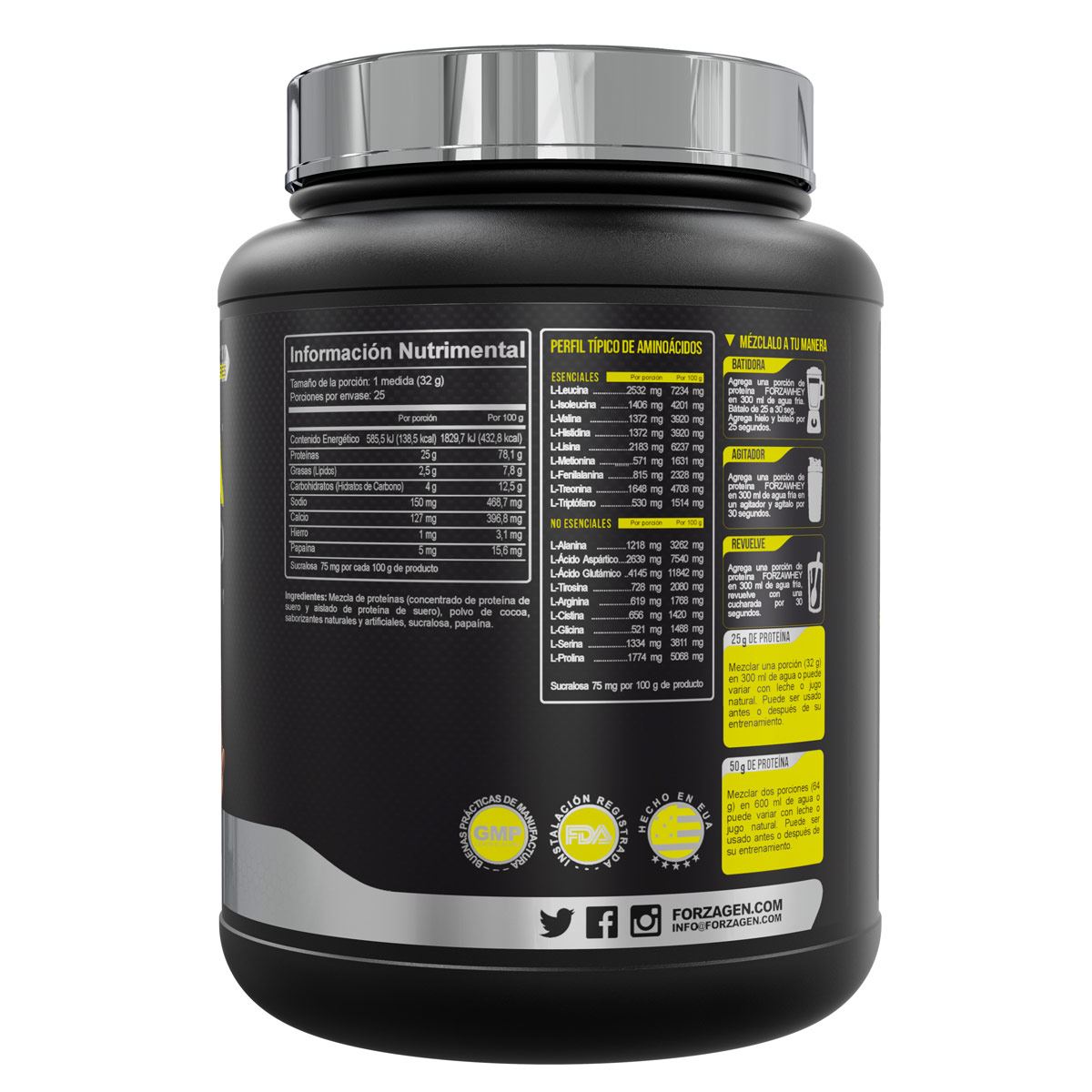 Forzawhey-Pro 800 g Chocolate Forzagen