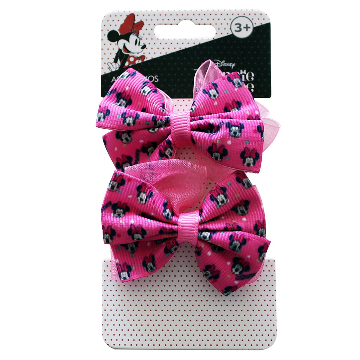 Set Minnie De Disney 2 Moños Para Cabello