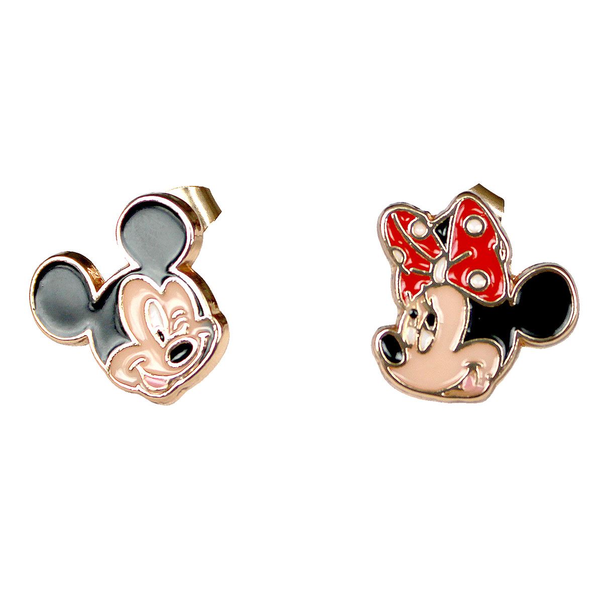 Aretes De Mickey Y Minnie De Disney