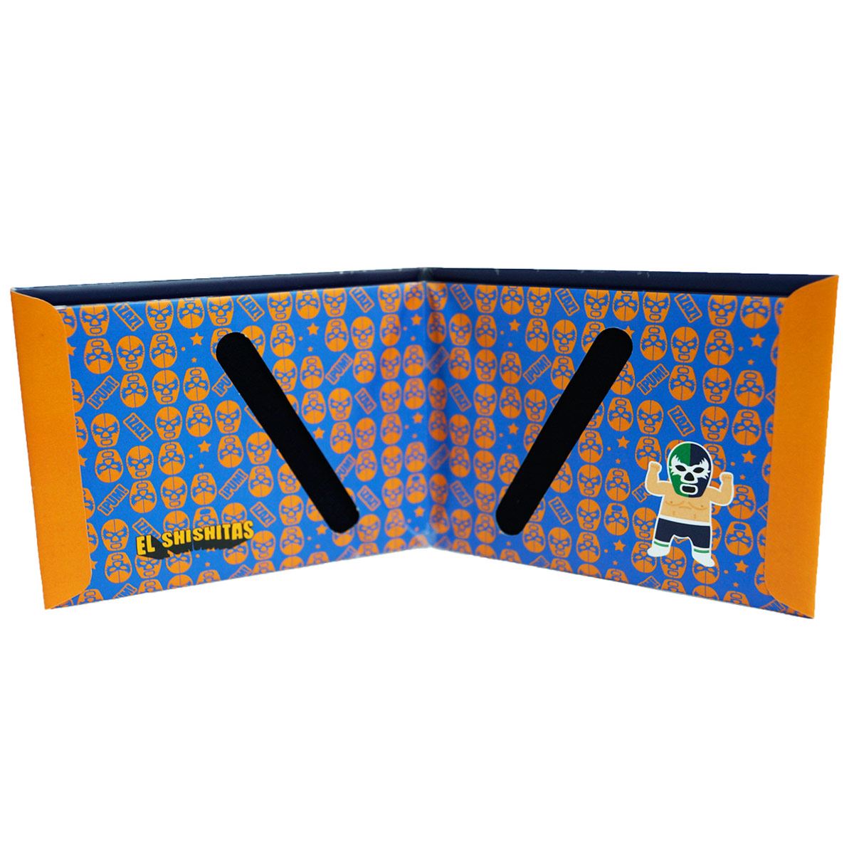 Cartera de Papel Máscara Verde Azul