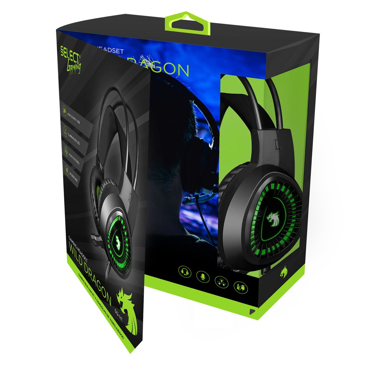 Audífonos Select Gaming WILD DRAGON