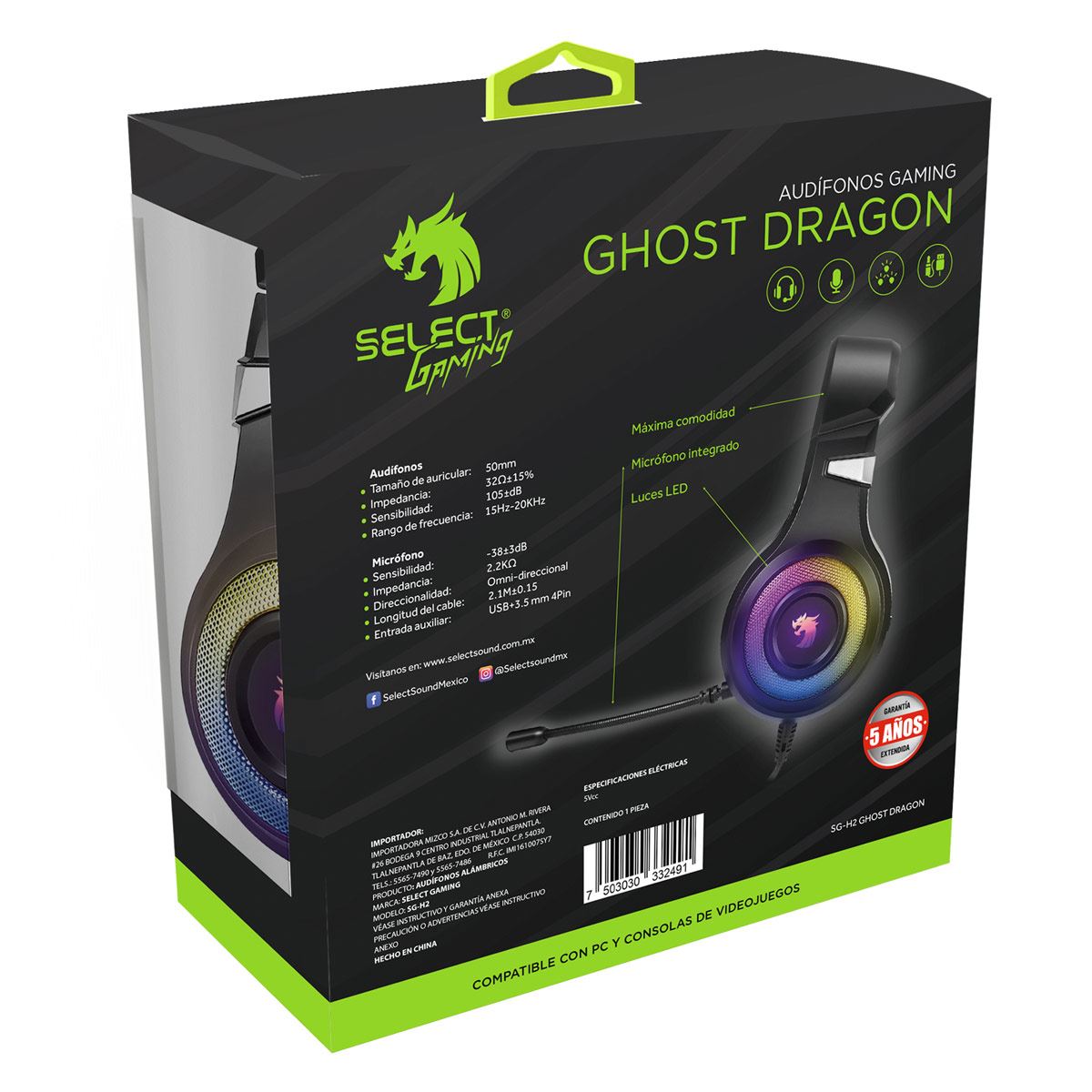 Comprar auriculares con micro USB oficiales para Dragon