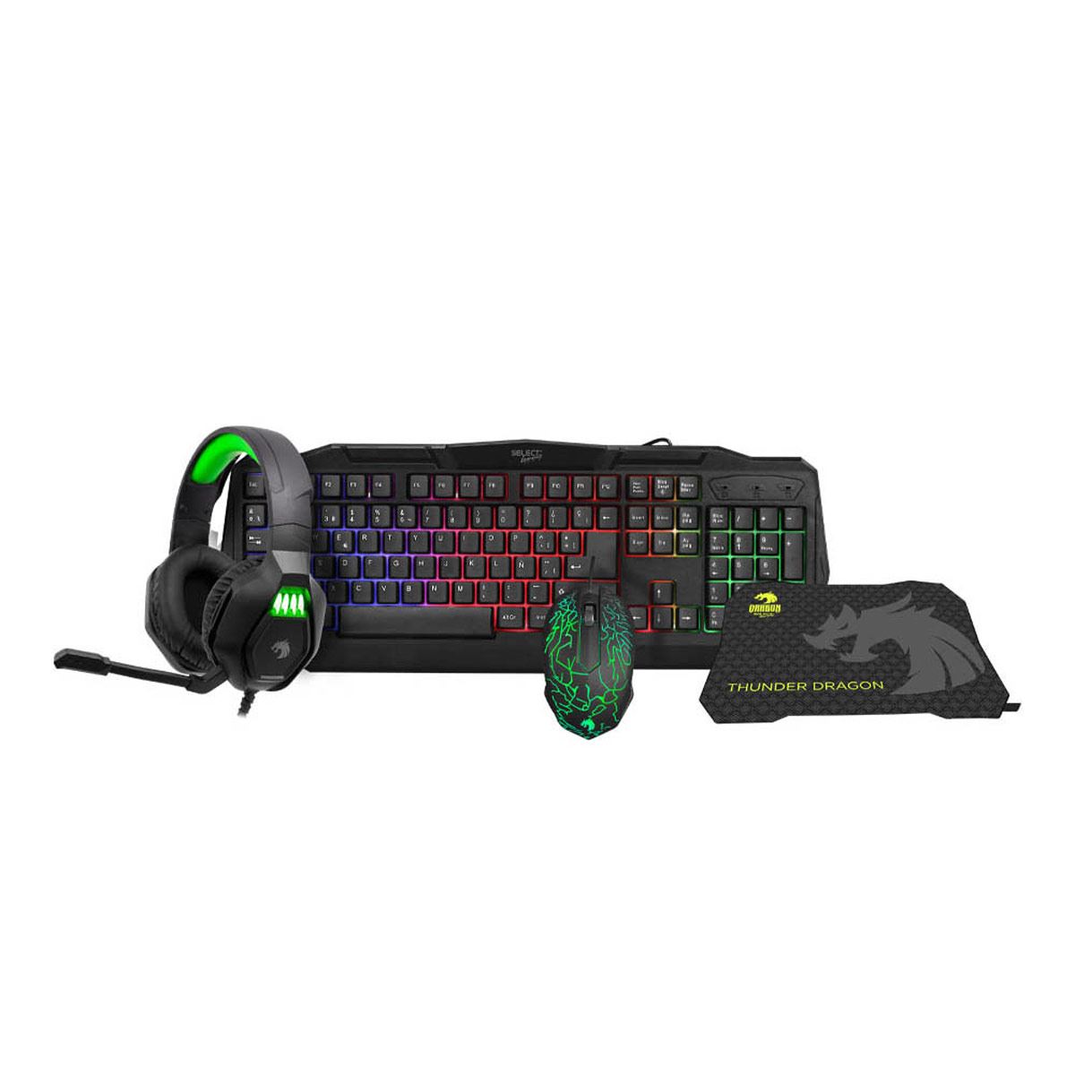 Kit Gaming 4 en 1 Thunder Dragon