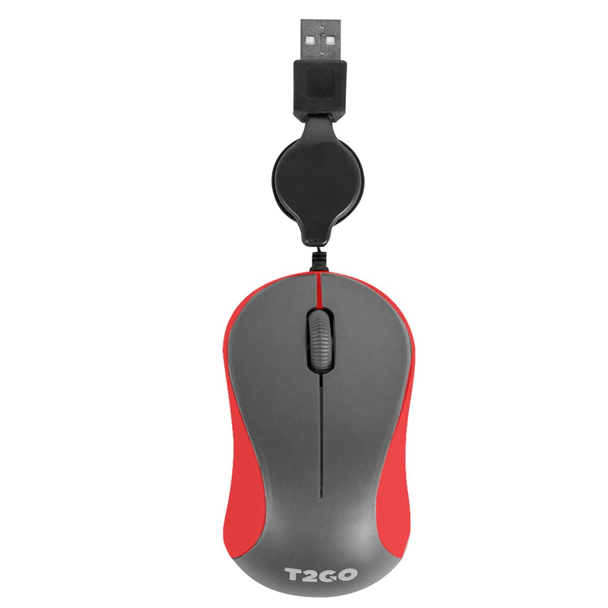 Mouse Retractil Tech2 Go Rojo