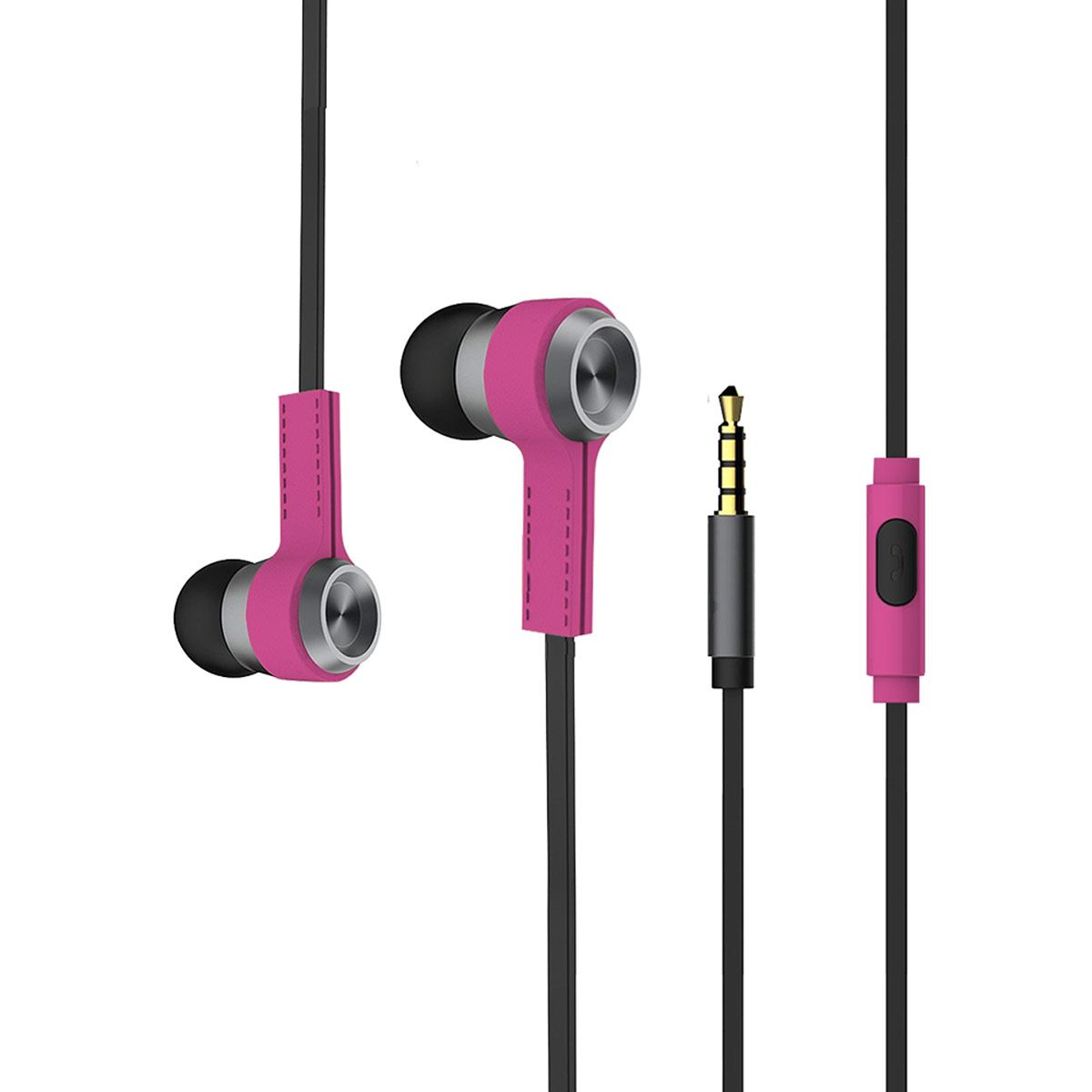 Manos Libres Billboard 3.5 mm con Micr fono Rosa