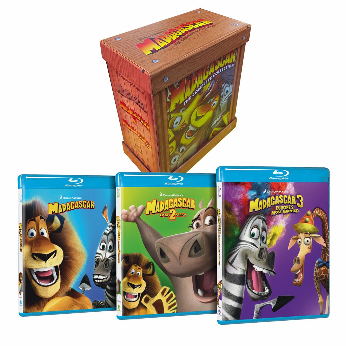 BR Boxset Madagascar 1 - 3