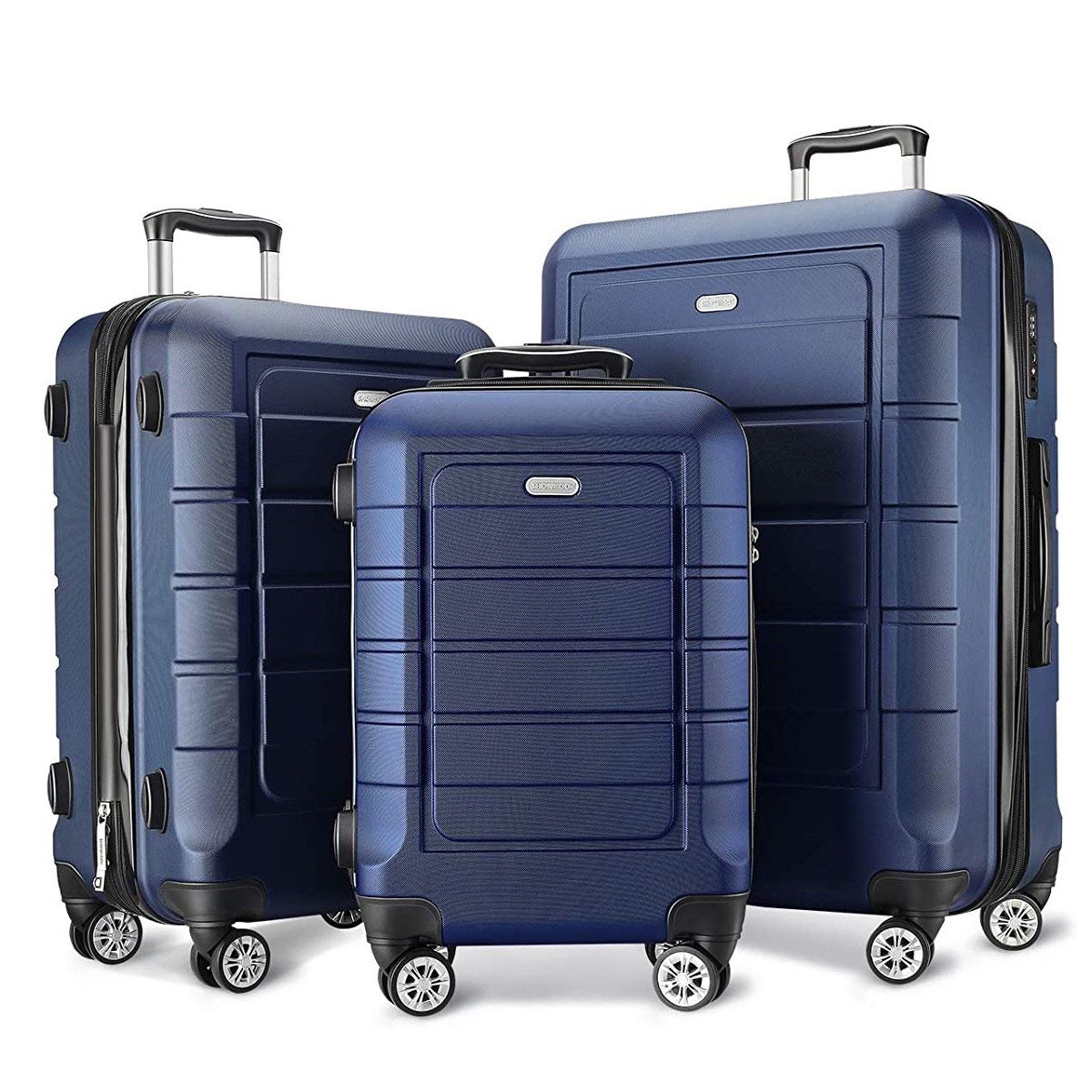 Maleta Showkoo 24 Azul 8 Ruedas Trolley Ajustable
