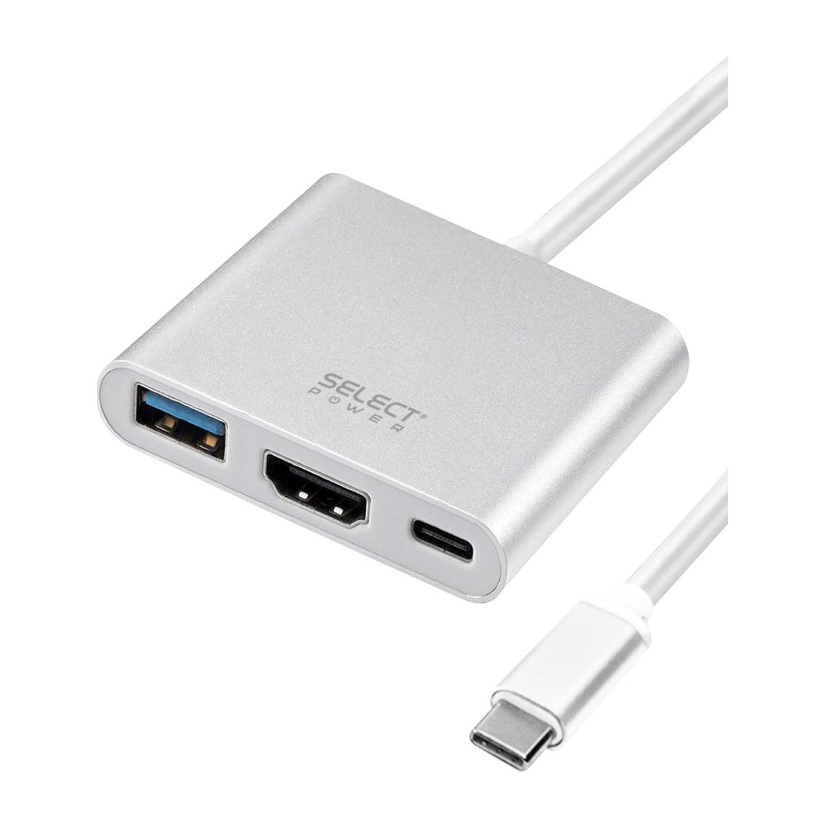 Adaptador HUB USB-C a USB, HDMI y Tipo C