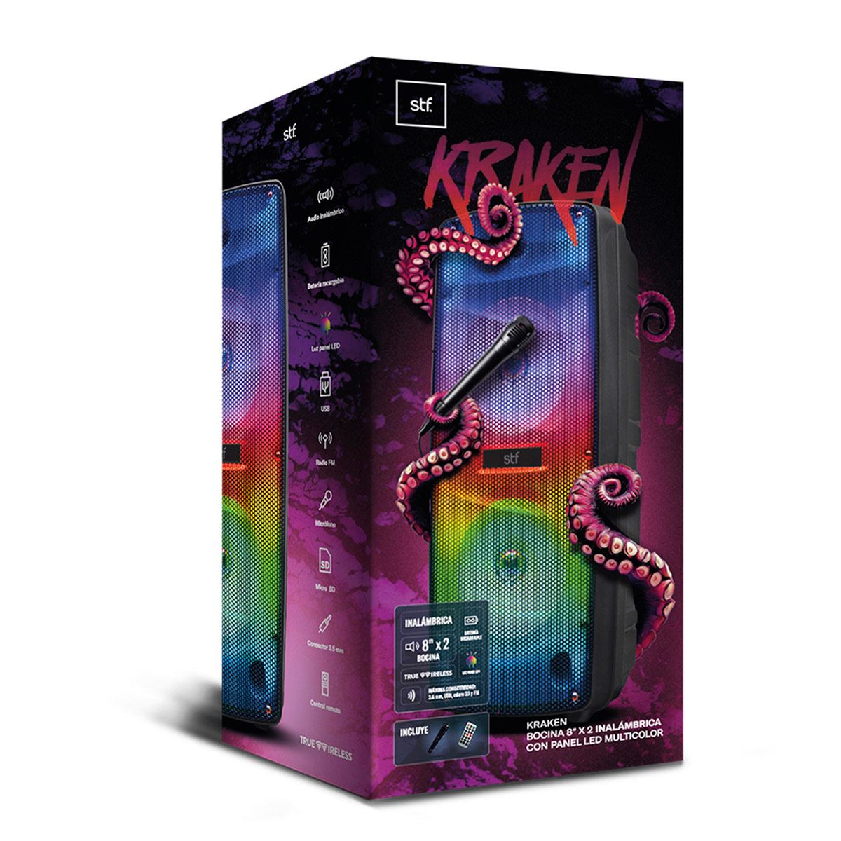 Bocina STF Kraken negra