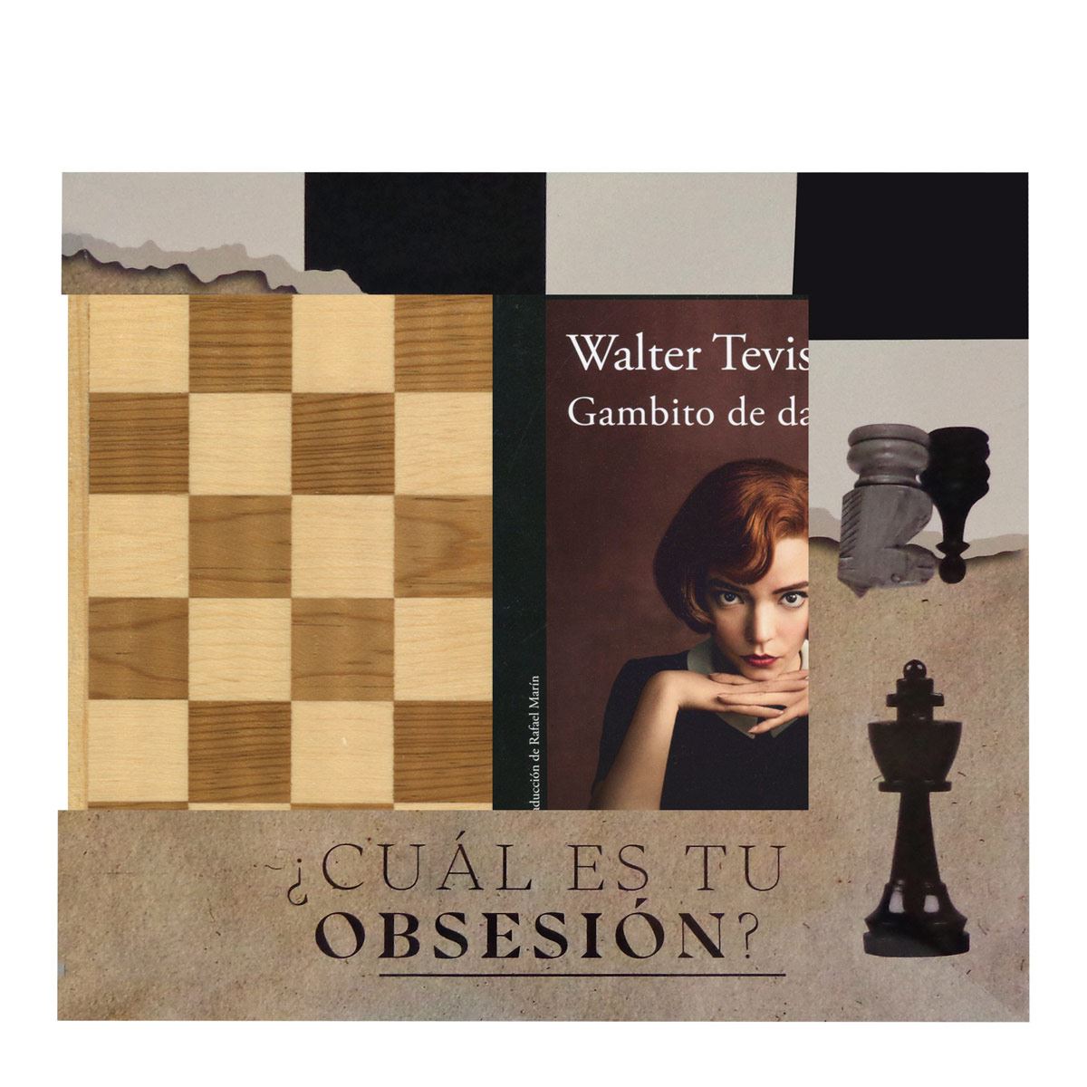 Paquete Gambito de dama C/ juego de ajedrez