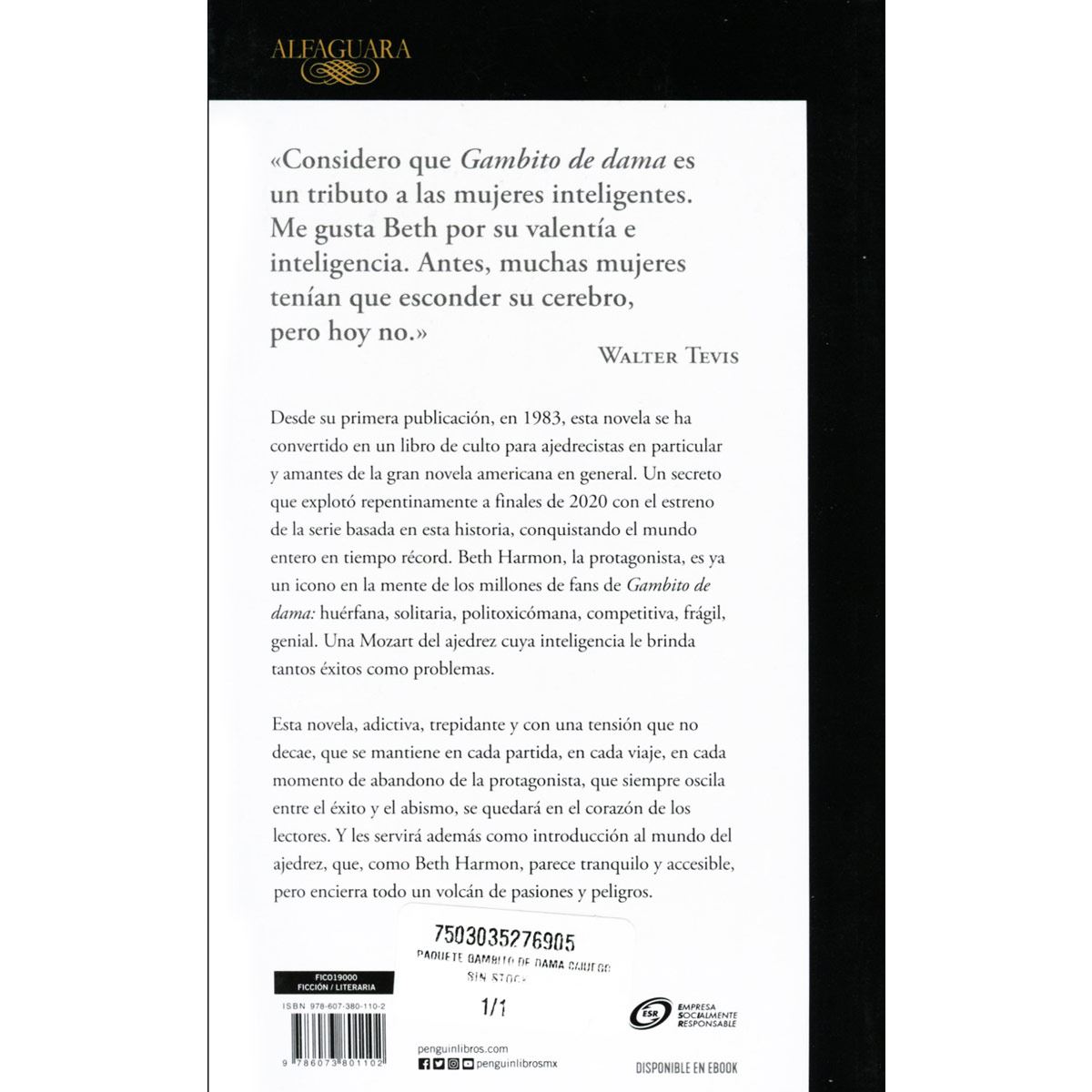 Paquete Gambito de dama C/ juego de ajedrez