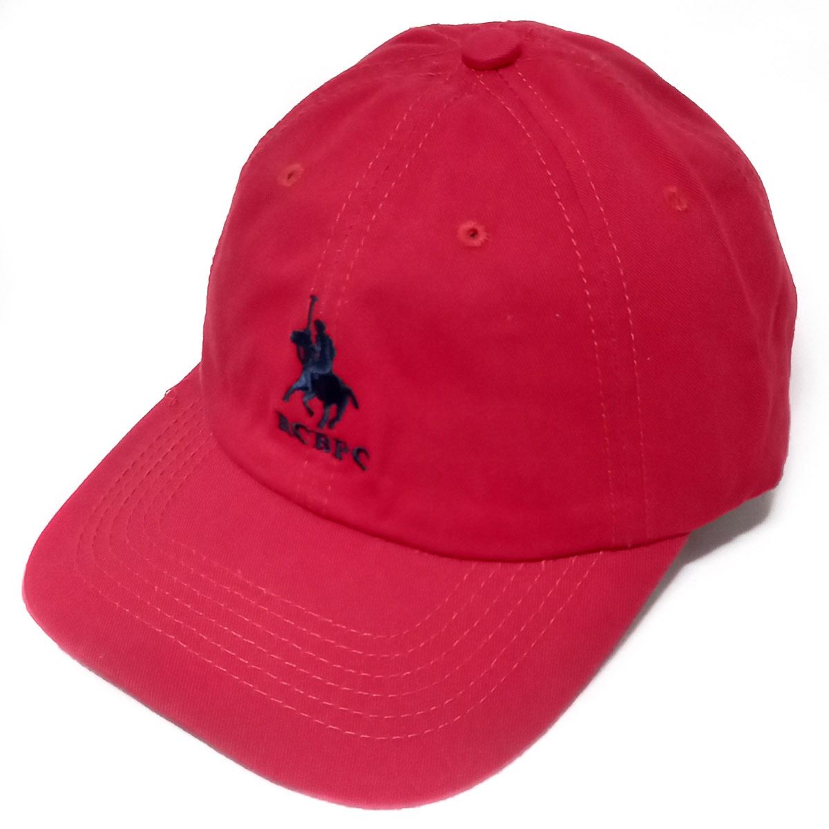 Gorra Polo Club color rojo logo marino