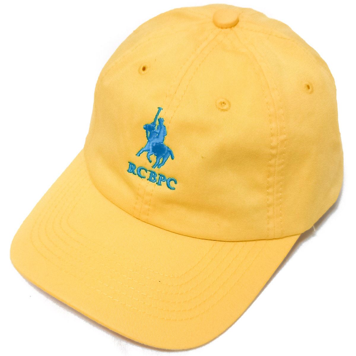 Gorra Polo Club color amarillo logo turquesa