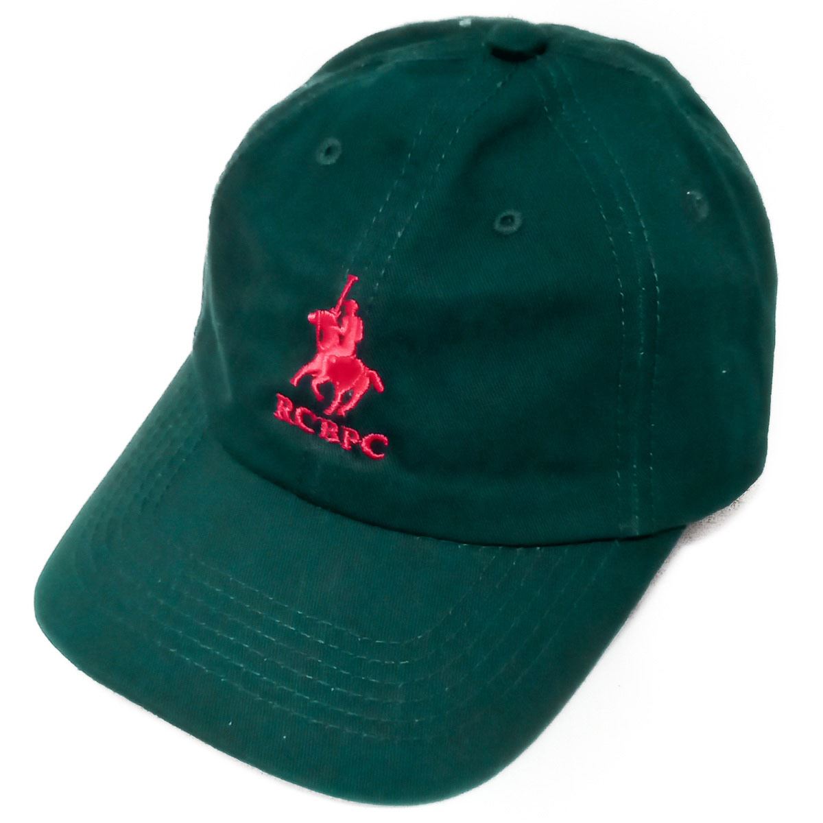 Gorra Polo Club color verde logo rojo