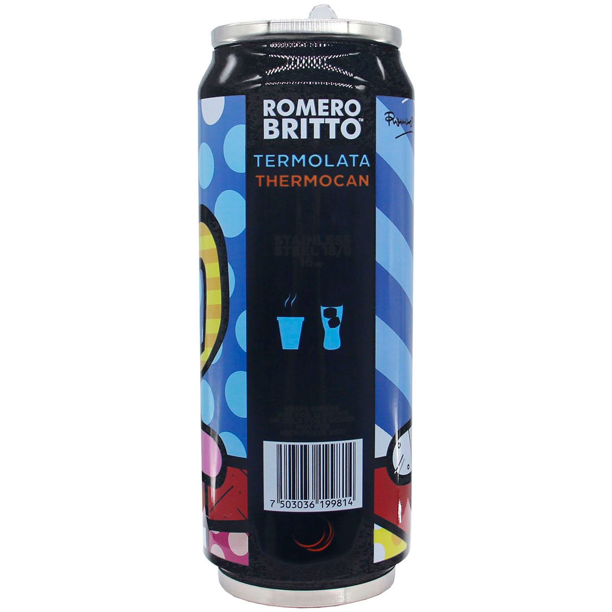 Termo para Café de Acero Inoxidable 500 ml "Romero Britto - Taza" Running