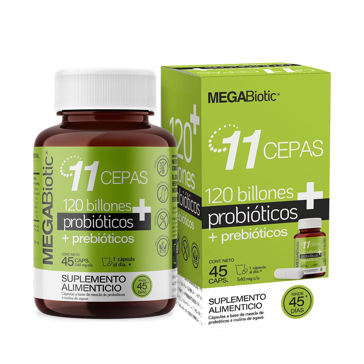 Megabiotic 120billon Suplemento Alimenticio 45 caps