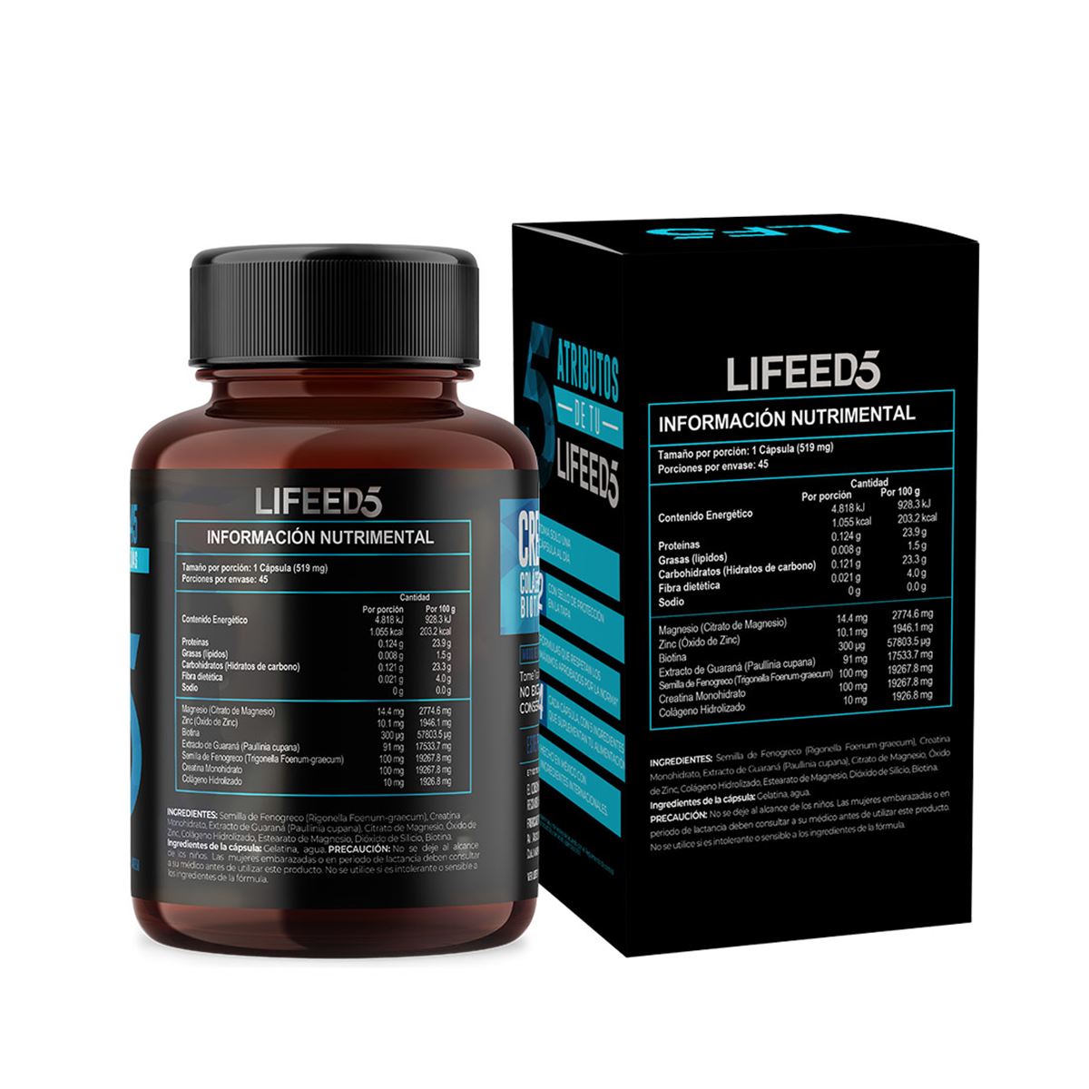 Lifeed5 Multimen Suplemento Alimenticio 45 caps