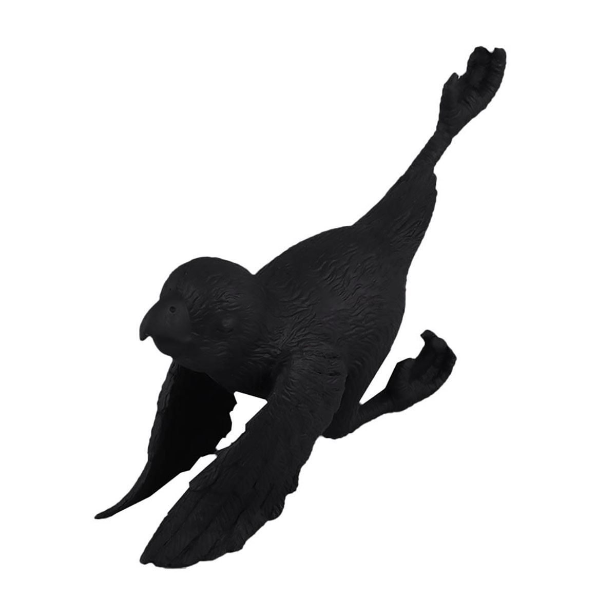 HOME NATURE FIGURA DECORATIVA LORO ESTIRAMIENTO DE PATA 15*26*8 cm